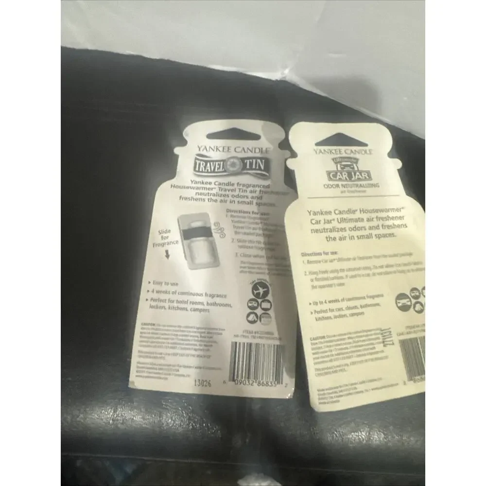 Lot of 5 Yankee Candle Car Jar Ultimate Travel Tin Air Fresheners Sealed